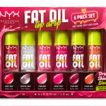 NYX PROFESSIONAL MAKEUP Fat Oil Lip Drip, Moisturizing Lip Oil Gloss, Vegan Tinted Formula, Up to 12 HR Hydration -(Set of 6)